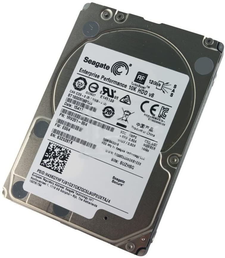 Disco Seagate Enterprise 1.8TB SAS 12Gb/s 2.5 10K RPM 128 MB Garantia 12 Meses - Compatible con Servidores HP 