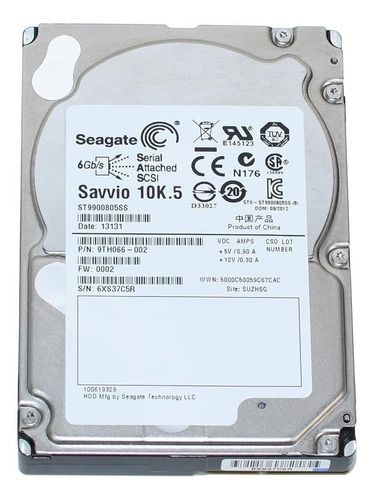 Disco Seagate ST9900805SS  900GB 10K SAS 2.5
