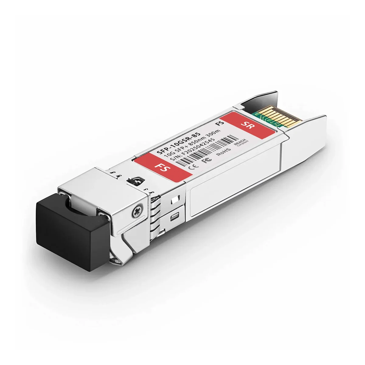Transceptor FS Fiberstore SFP-10GSR-85 10GbE SFP+ SR 850nm 300m DDM MMF LC Producto de Segundo Uso