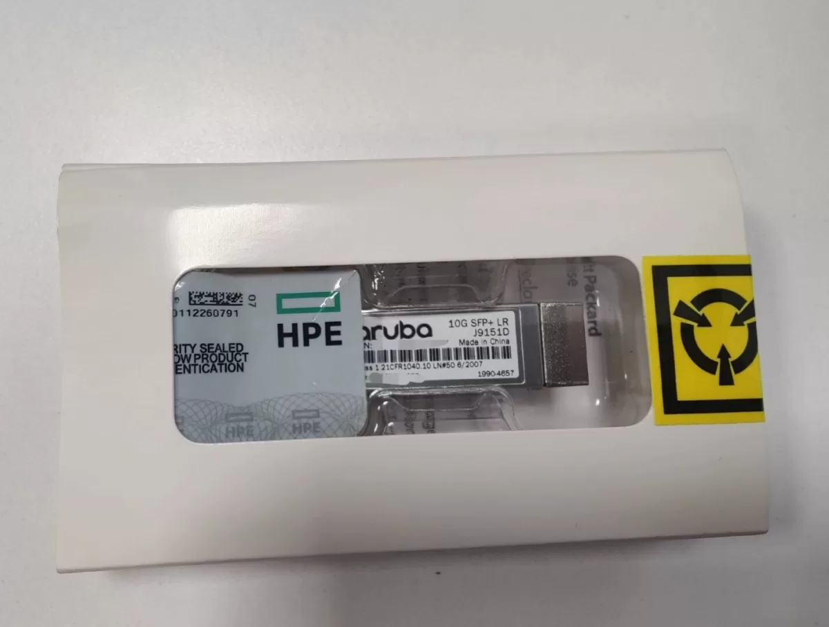 Transceptor Aruba HPE 10G SFP+ LC LR 10km SMF J9151D_N 1990-3883 Producto Nuevo