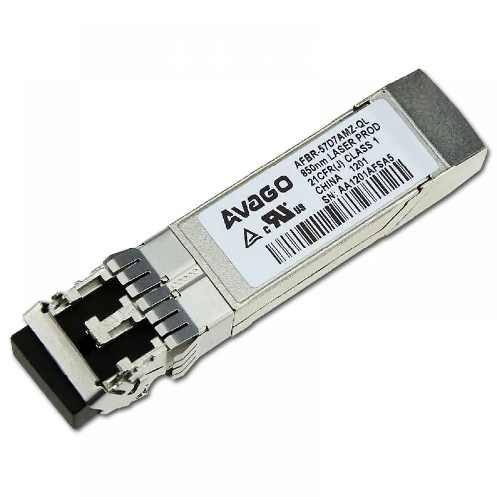 Transceptor Avago AFBR-57D7AMZ-QL 8Gbps Fibre Channel SFP+ 850nm Producto de Segundo Uso