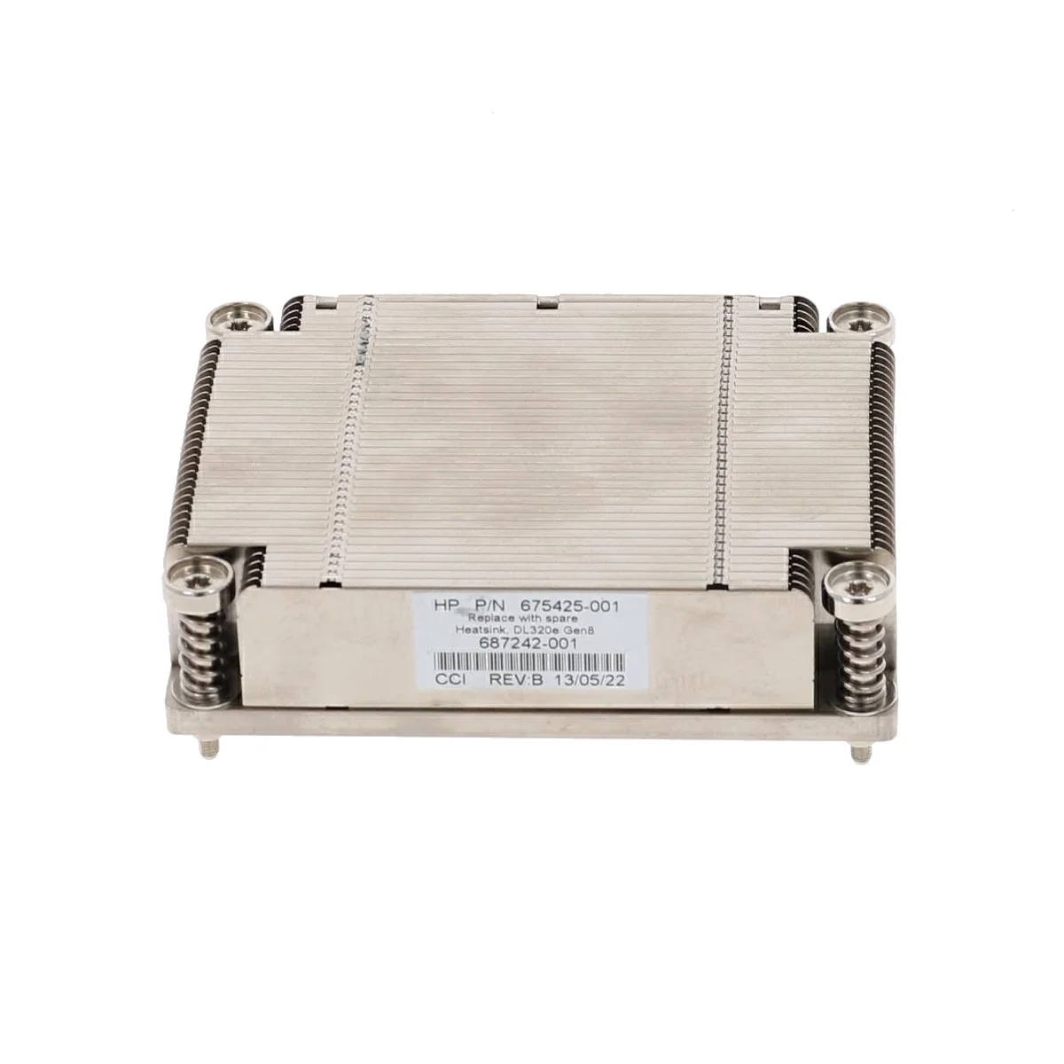 Disipador Heatsink HPE ProLiant DL20 Gen9 Gen10 DL320e Gen8 687242-001 675425-001 Producto de Segundo Uso